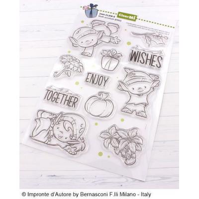 Impronte d’Autore Holfi acrobati Clear Stamps - Turnende Elven